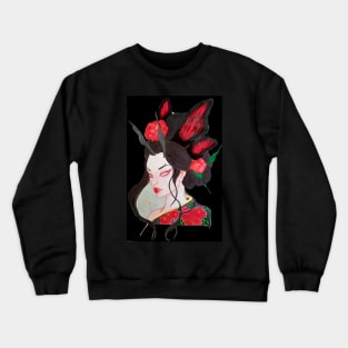 Lady Butterfly Crewneck Sweatshirt